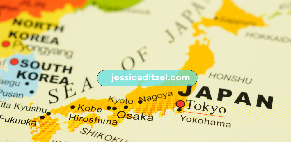 Map of Japan with Highlight on ㅡ먀켜겨